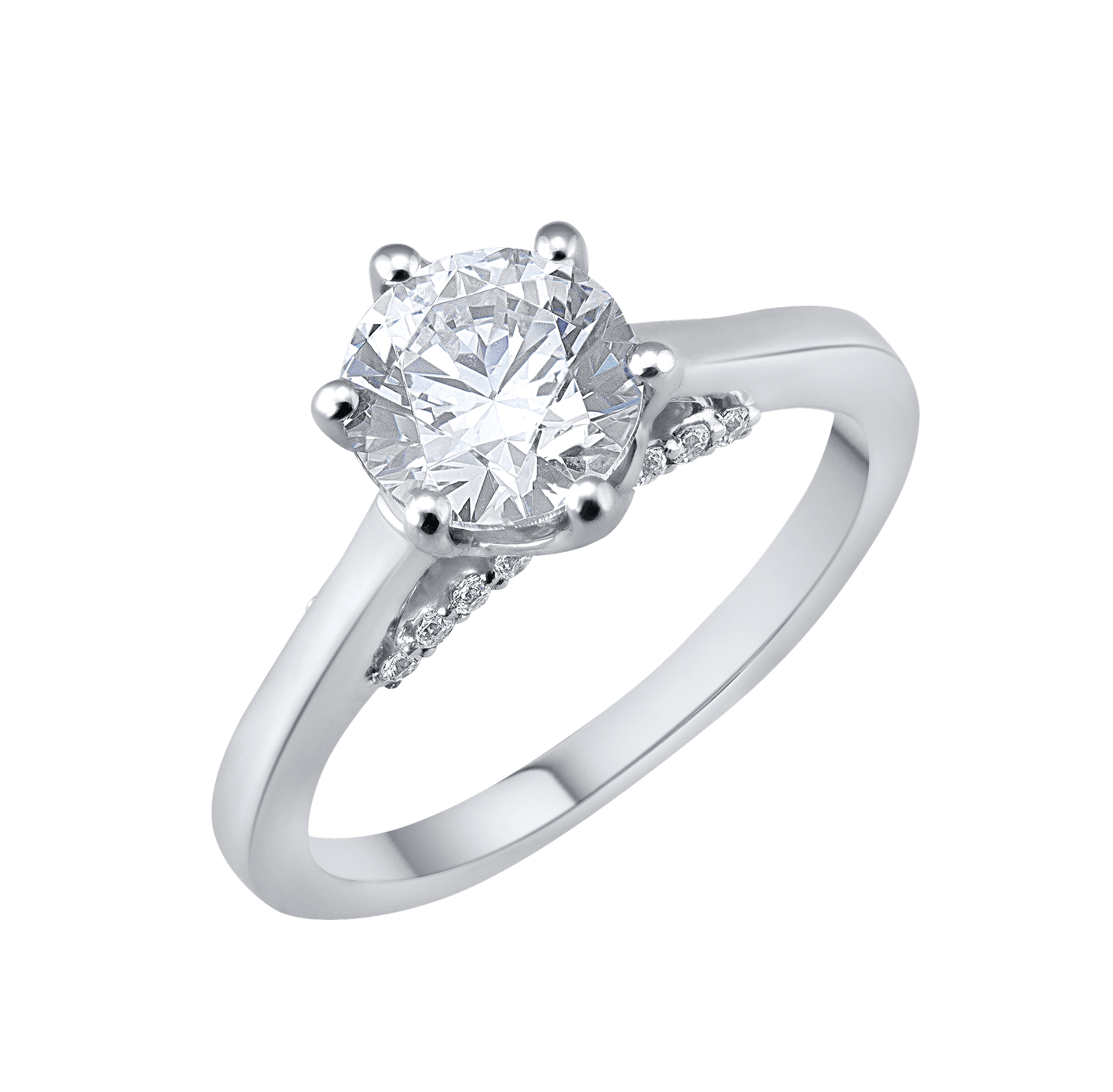 Diamond ring highlighting special features